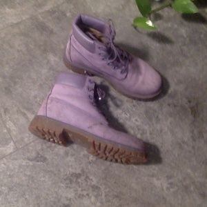 Timberland Kids Boots Size 4.5 Light Purple